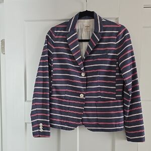 GAP Navy Striped Blazer, 100% Cotton